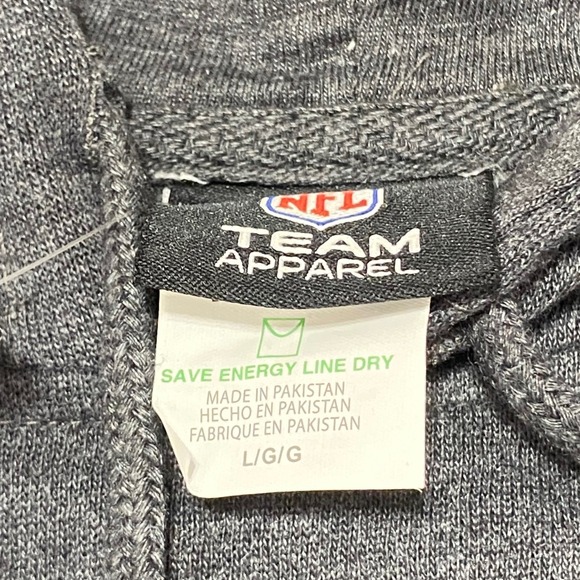 Seattle Seahawks Men's NFL Team Apparel Charcoal Gray Hoodie Mens L/G G - Picture 6 of 7